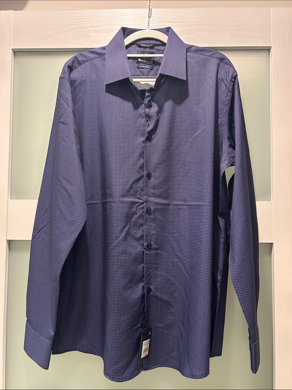 Ben Sherman Men's Navy Microdot Dress Shirt